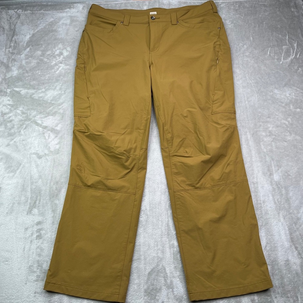 Duluth Flexpedition Bootcut Pants Womens 18 Brown Stretch Cargo Hiking Outdoor‎